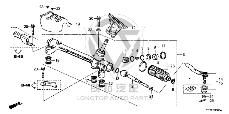 Steering Gear 53400-TBTH0 53400TBTH01 for Honda