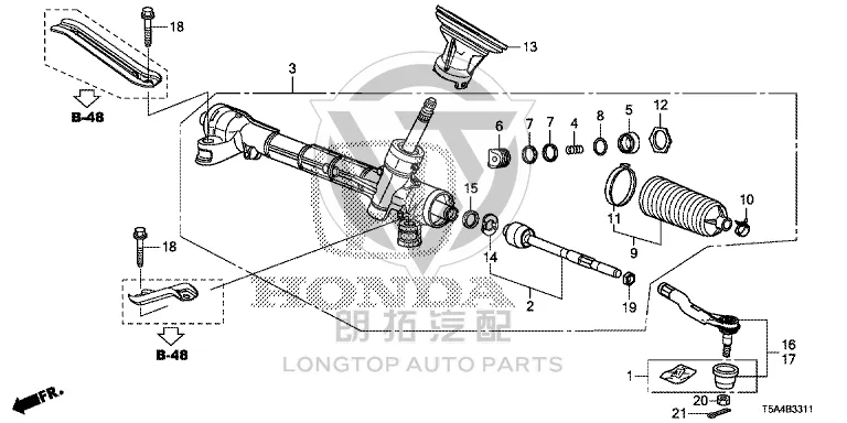 Steering Gear 53400-T5GH0 53400T5GH01 for Honda