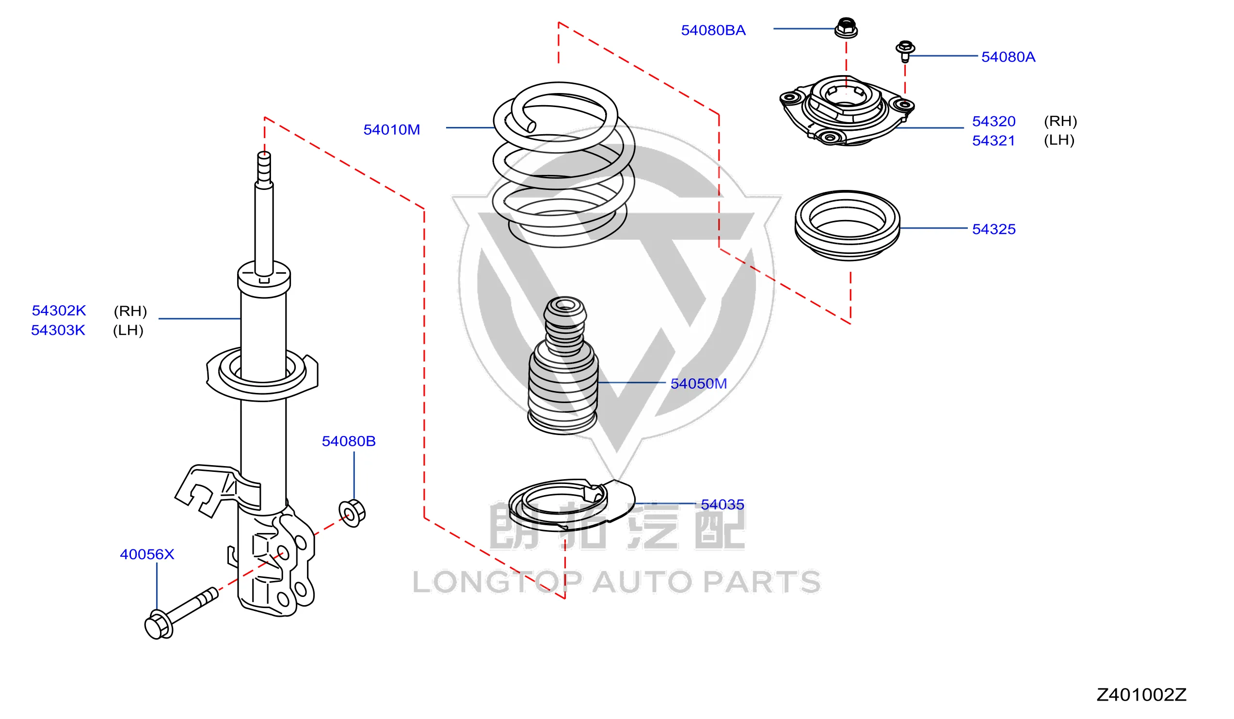 Front Shock Absorber Rubber 54321-2GG0A 543212GG0A for Venucia