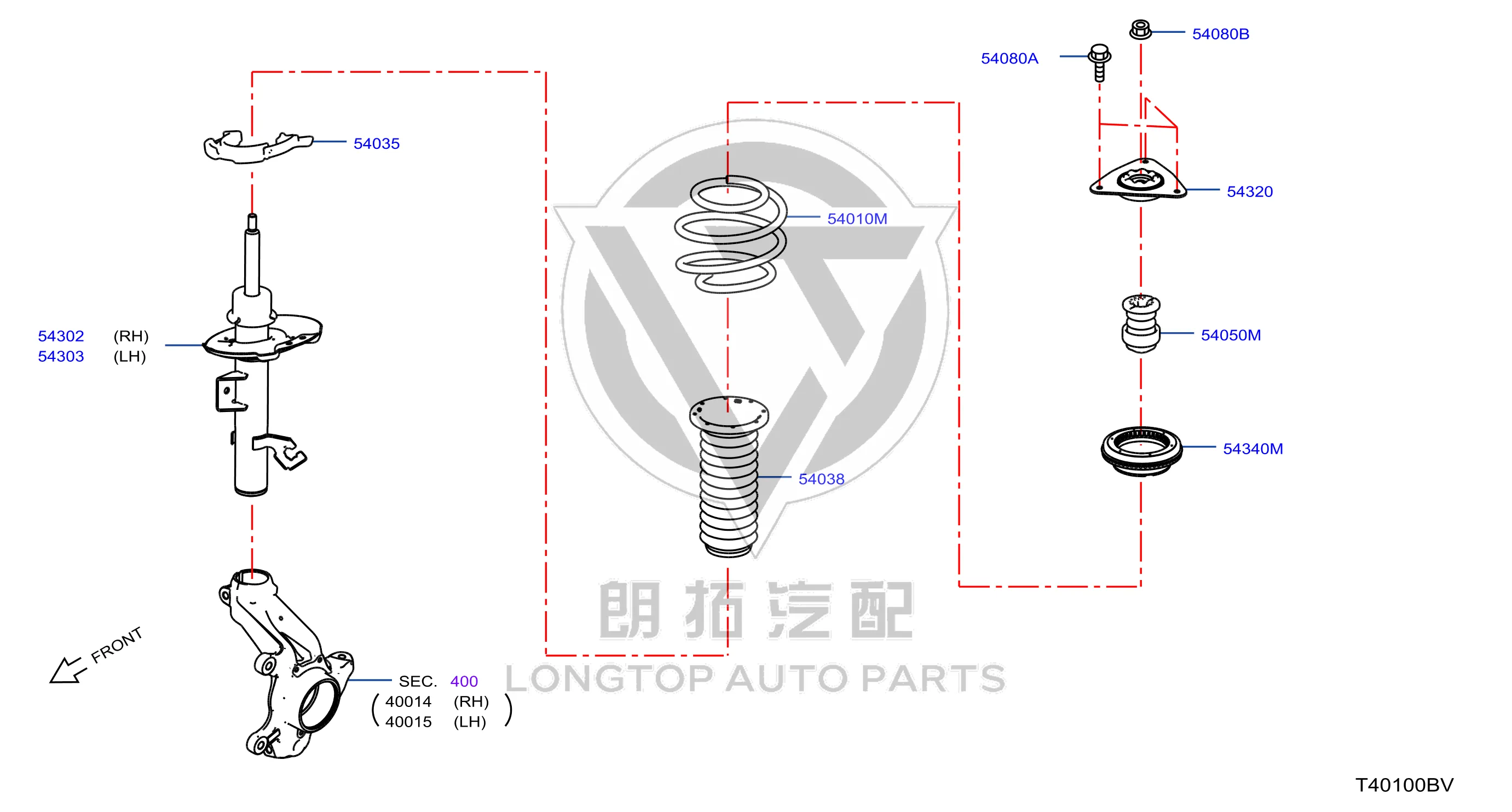 Front Shock Absorber Rubber 54320-6LA0A 543206LA0A for Nissan