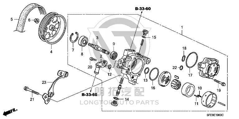 Generator Belt 56992-RFGW01 56992RFGW01 for Honda