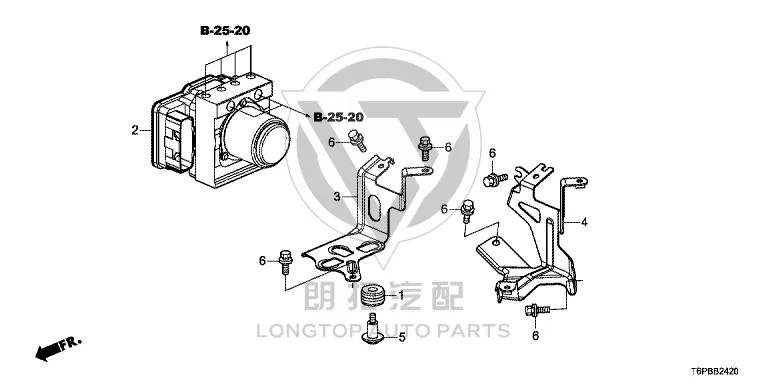 ABS Pump Assembly 57110-T6PH04 57110T6PH04 for Honda
