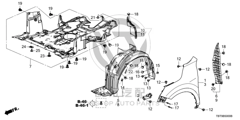 Engine Underbody Guard 74110-TBTH00 74110TBTH00 for Honda