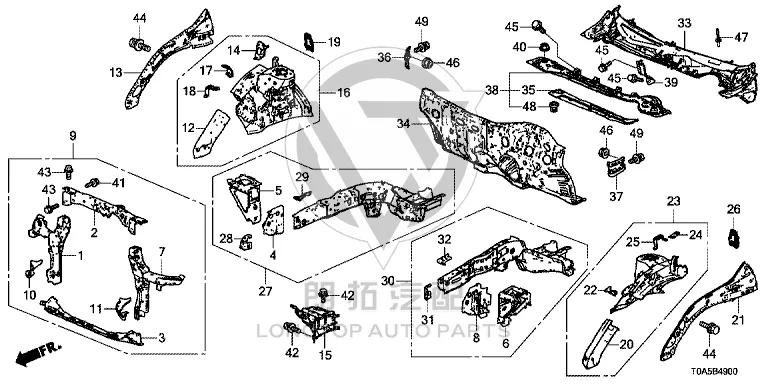 Front Fender Inner Support Bracket 60714-T0AA0 60714T0AA0 for Honda