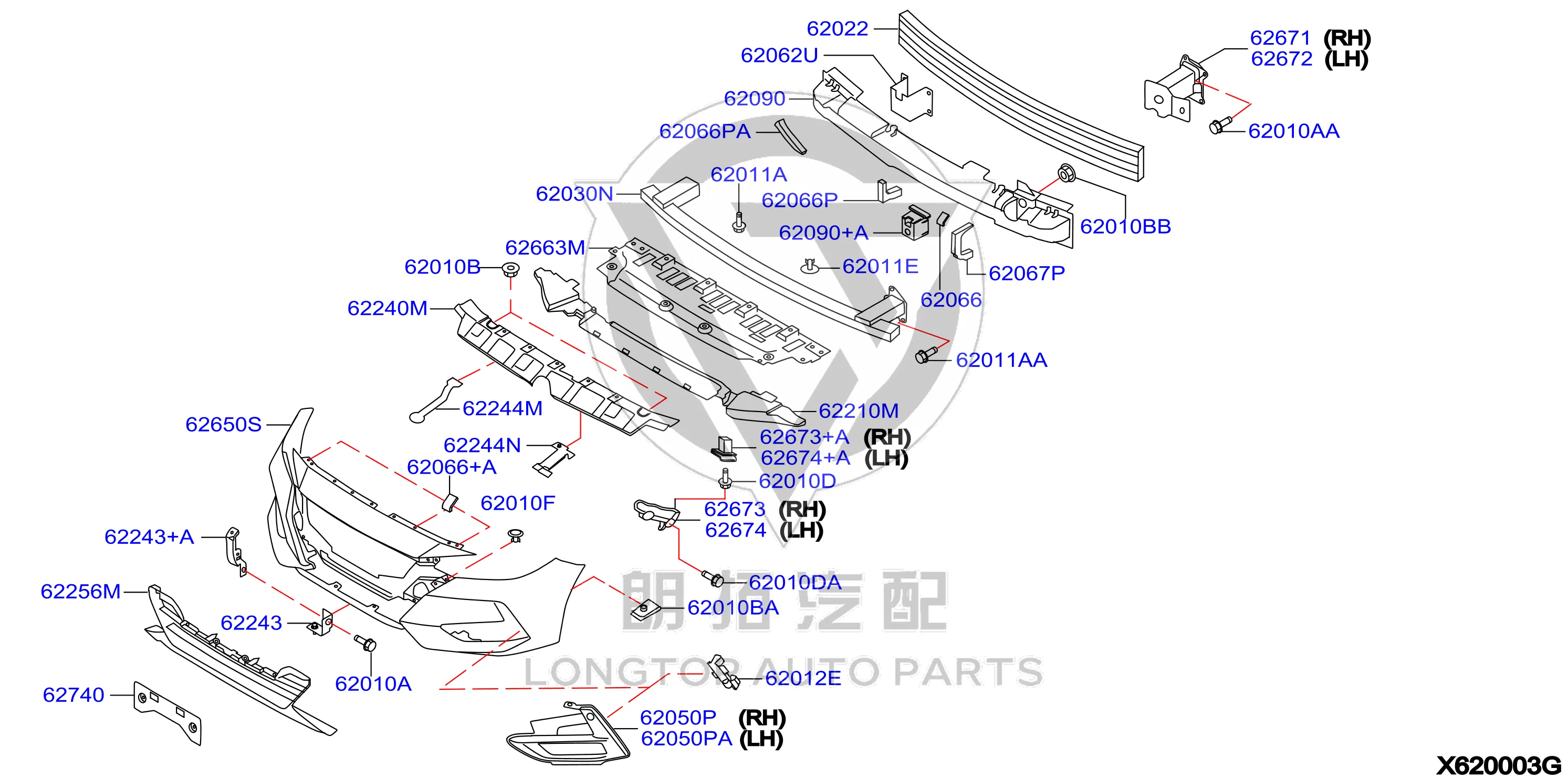 Snap Fastener 62225-JG000 62225JG000 for Nissan