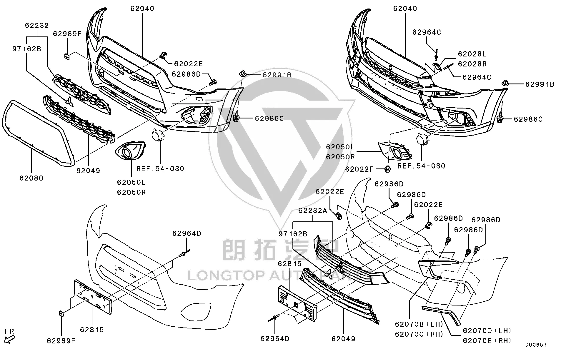 Grille Emblem 7415A-473 7415A473 for Mitsubishi GA1W