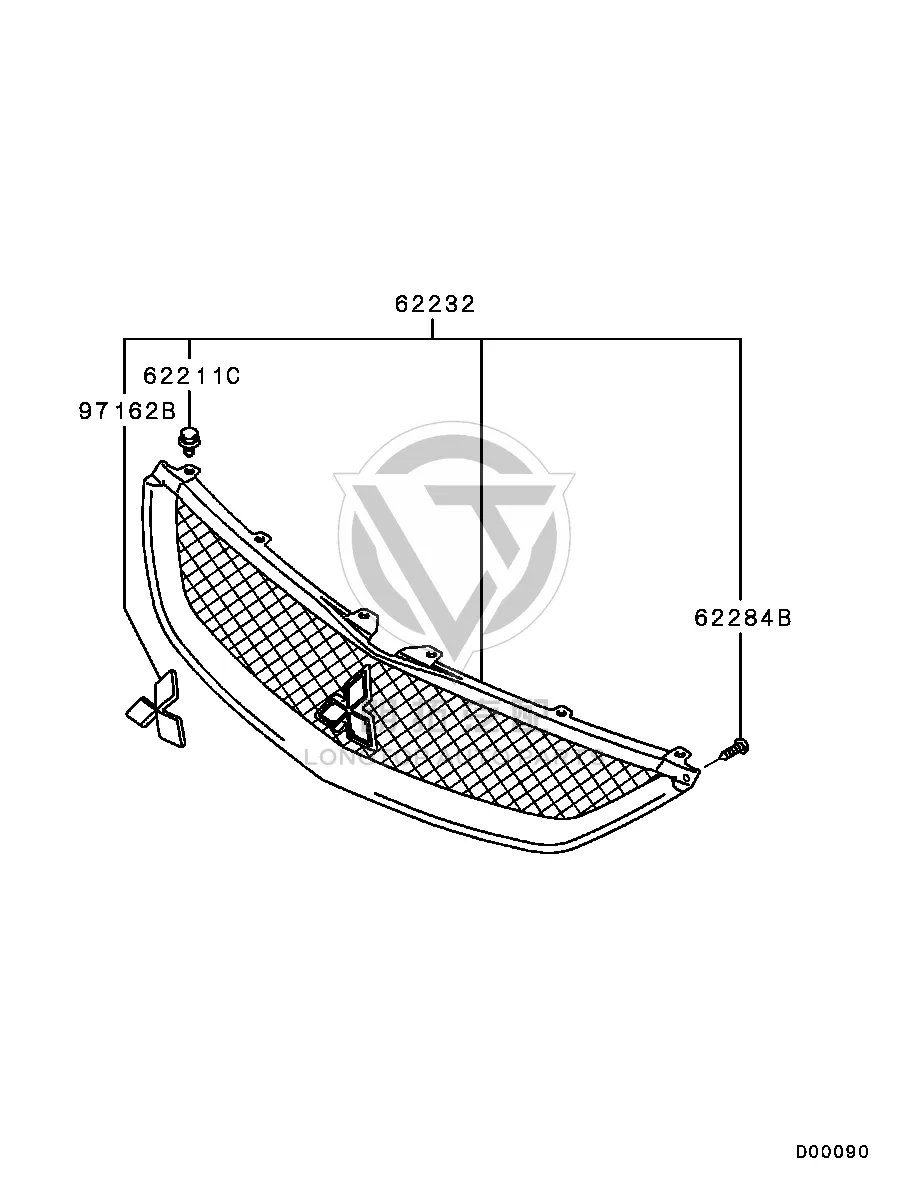 Radiator Grille 6402A-211XA 6402A211XA for Mitsubishi NA4W