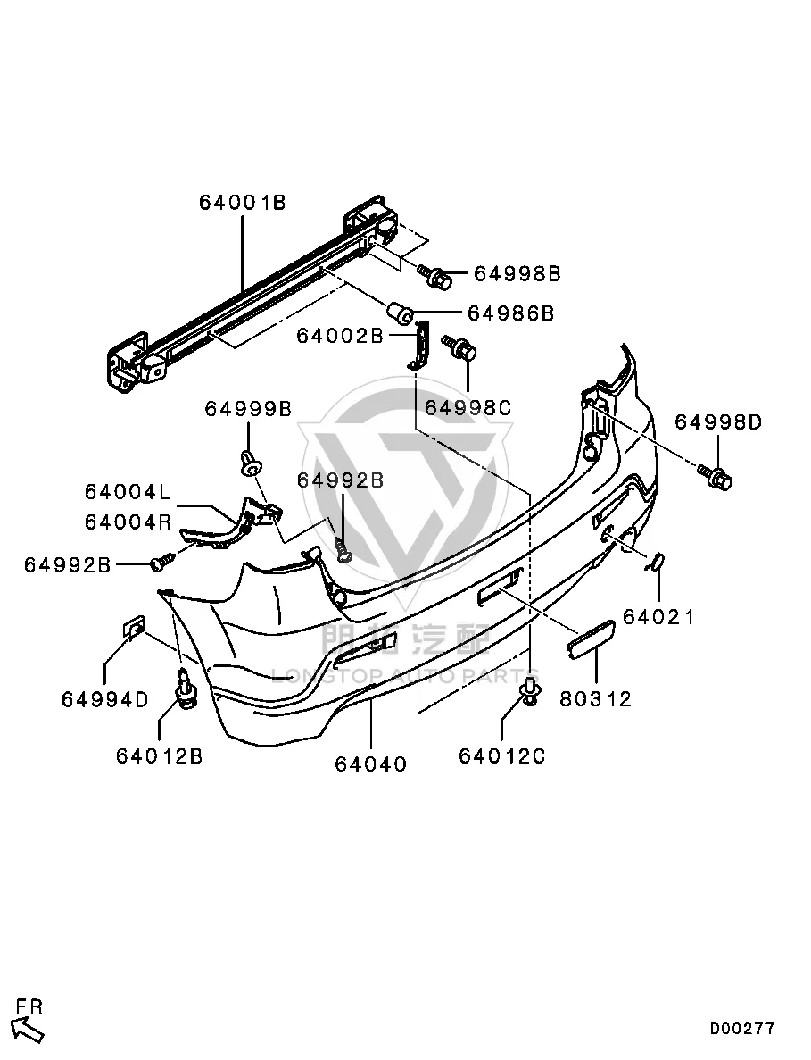 Small Bracket 6410C-047 6410C047 for Mitsubishi GA1W