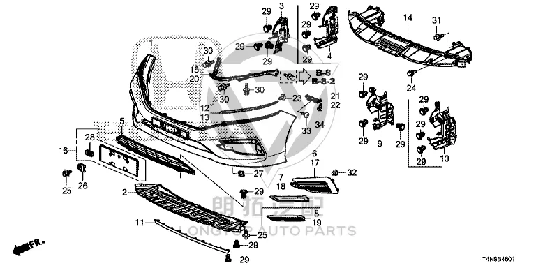 Headlamp Bracket (Right) 71140-T4NH1 71140T4NH10 for Honda