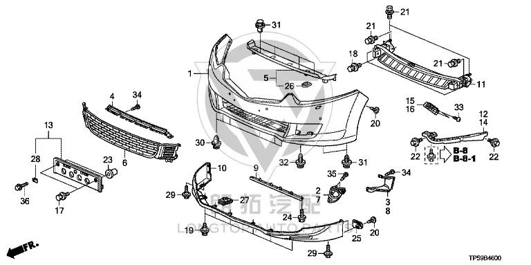 Headlamp Bracket (Right) 71140-TL0-G01 71140TL0G01 for Honda