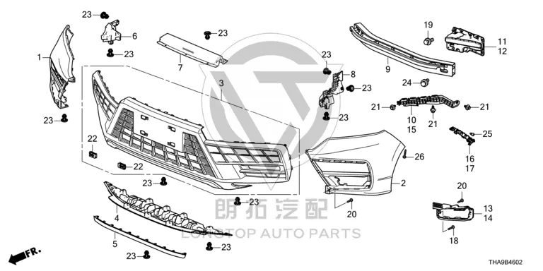 Headlamp Bracket (Left) 71190-THAH01 71190THAH01 for Honda