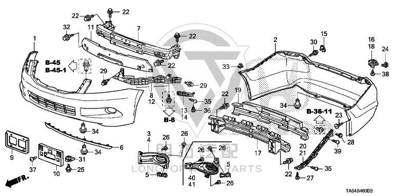 Headlamp Bracket (Right) 71140-TA0A0 71140TA0A00 for Honda