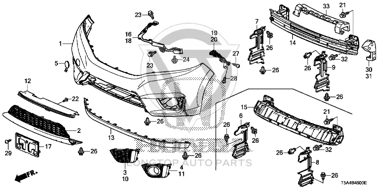 Headlamp Bracket (Right) 71140-T5RA0 71140T5RA0 for Honda