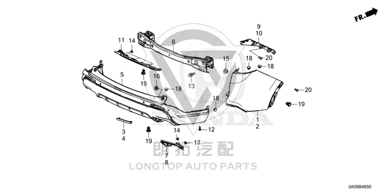 Exhaust Pipe Trim Cover Bracket Left 71591-3B4H0 715913B4H00 for Honda