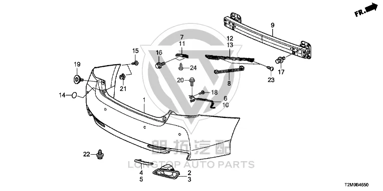 Exhaust Pipe Trim Cover Bracket Left 71554-T2JH0 71554T2JH0 for Honda