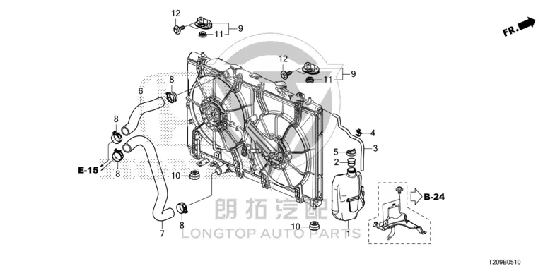 Coolant Reservoir 19101-64AA0 1910164AA00 for Honda