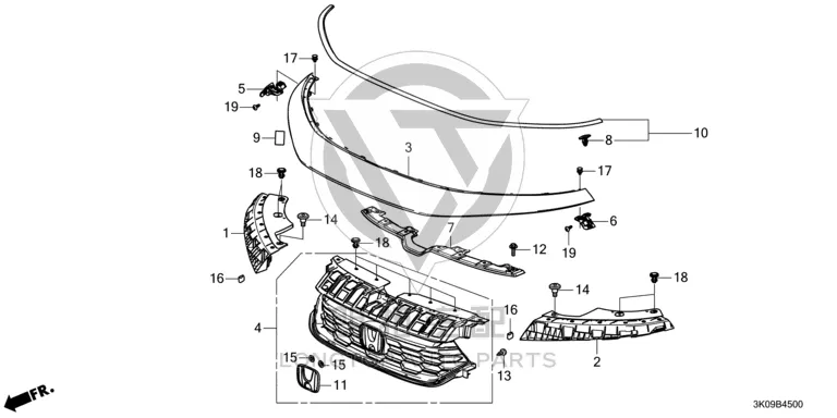 Tailgate Emblem 75700-TA0A0 75700TA0A00 for Honda
