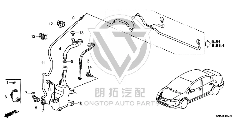 Front windshield washer fluid reservoir cap 76802-SJD003 76802SJD003 for Honda Ciimo
