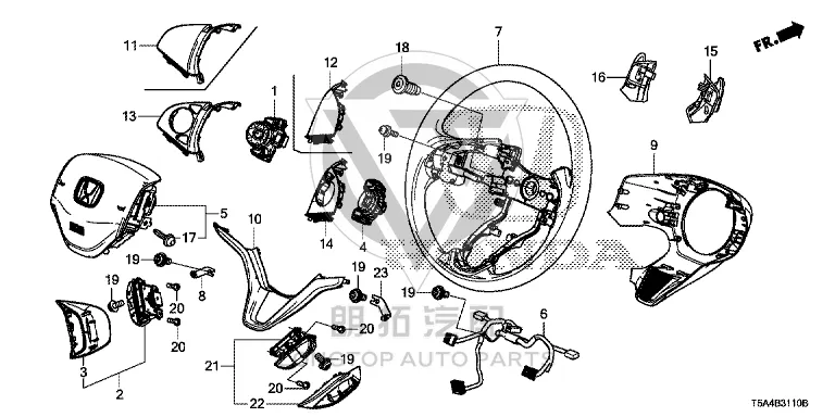 Driver's Airbag 77810-T9A-T82ZA 77810T9AT82ZA for Honda