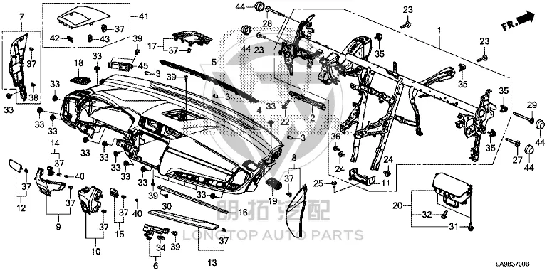Dashboard Housing 77100-TLYH00ZA 77100TLYH00ZA for Honda