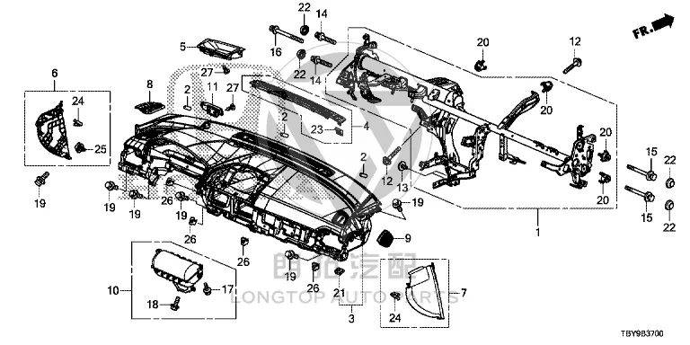 Copilot Airbag 77820-TVEH8 77820TVEH80 for Honda