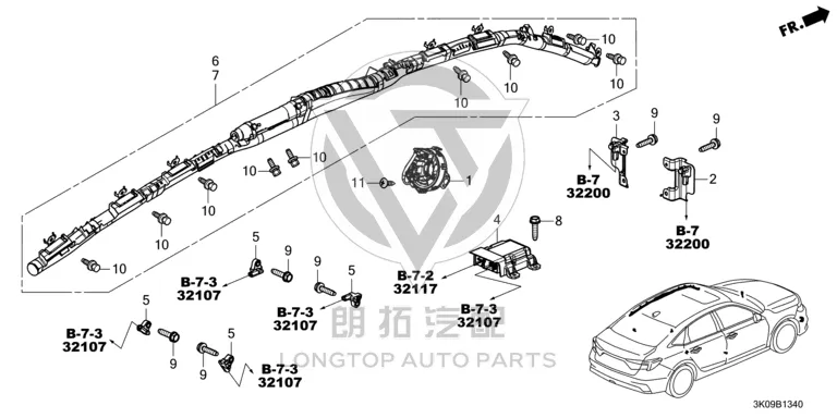 Airbag Computer 77960-3K0H8 779603K0H84 for Honda