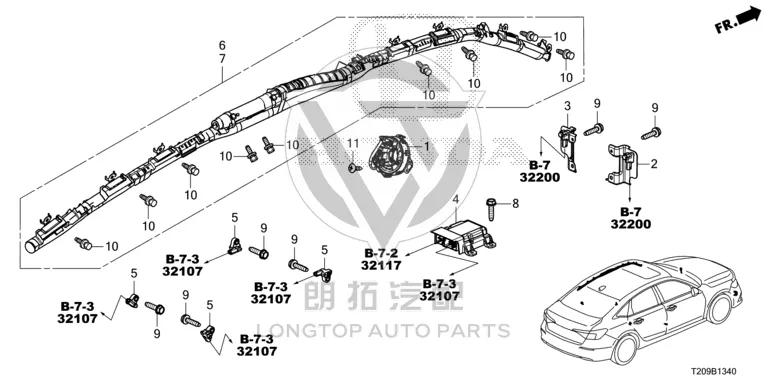 Airbag Computer 77960-T31-P81 77960T31P81 for Honda