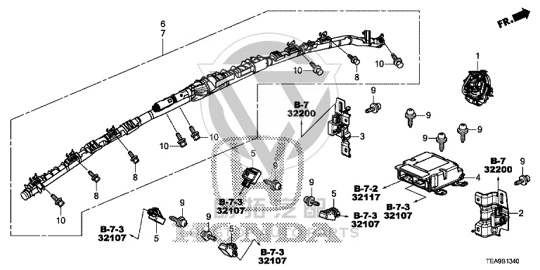 Airbag Computer 77960-TEAH82 77960TEAH82 for Honda