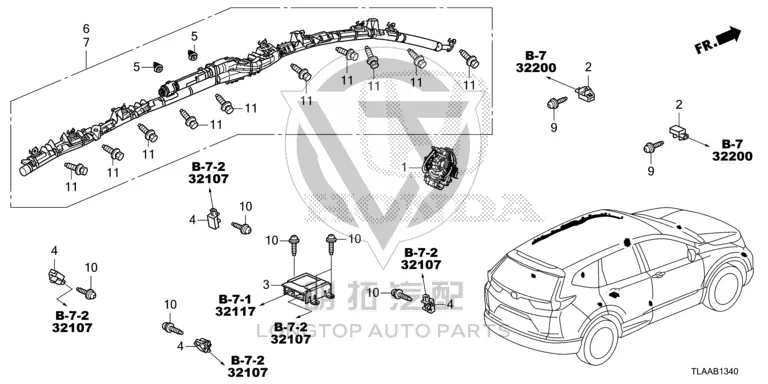 Front Airbag Sensor 77930-TLAA-01 77930TLAA01 for Honda