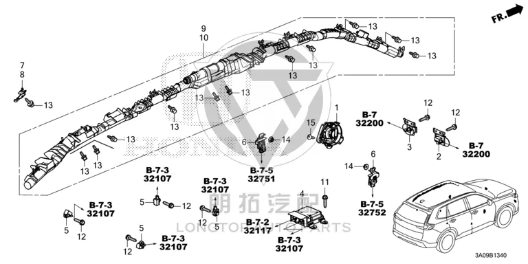 Airbag Computer 77960-3A0H7 779603A0H71 for Honda