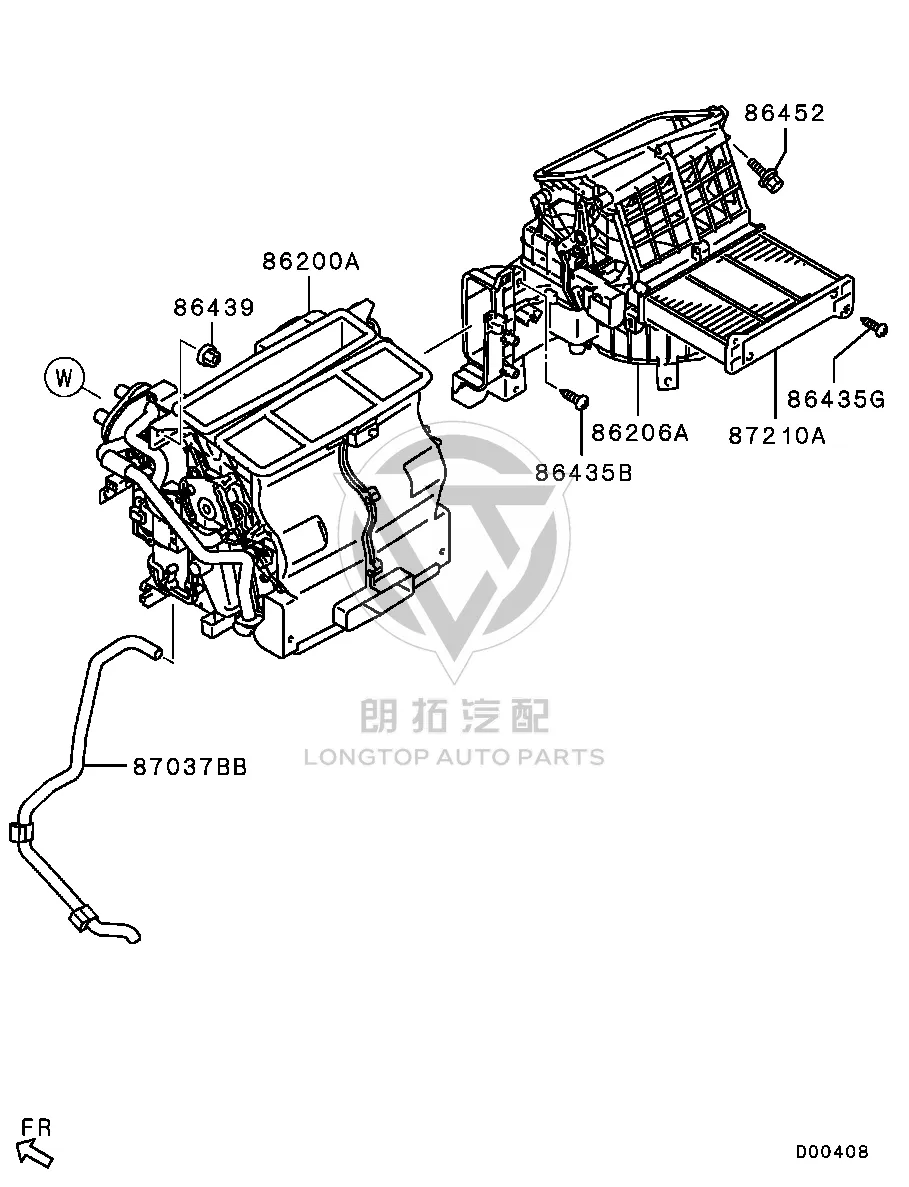 Air Conditioning Compartment 7803A-10800 7803A10800 for Mitsubishi KG5W