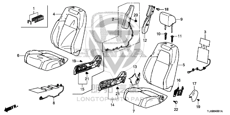 Front Passenger-Side Airbag 78050-TLYA8 78050TLYA81 for Honda
