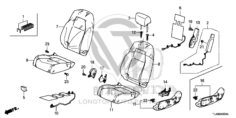 Front Seat Side Airbag (Left) 78055-TLY-A81 78055TLYA81 for Honda
