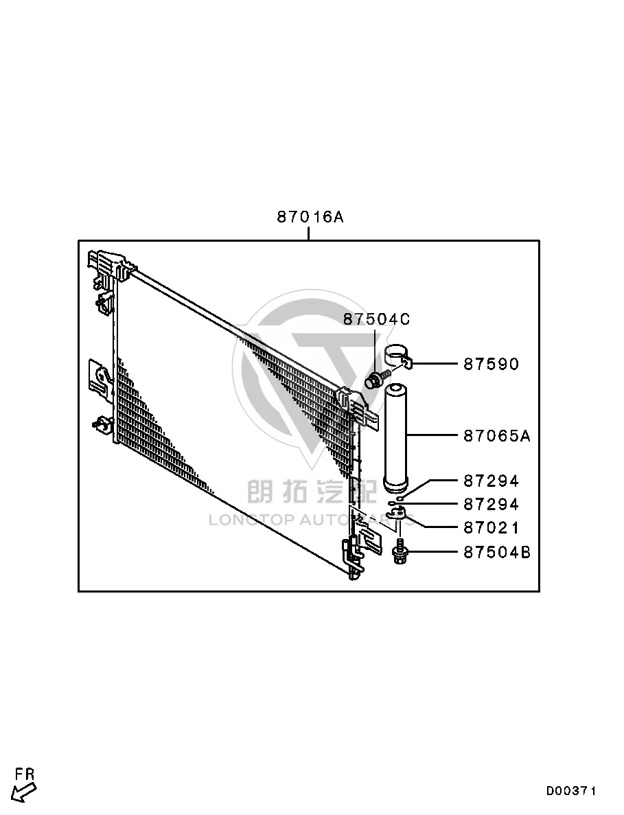 Condenser 7812A-236 7812A236 for Mitsubishi GA1W