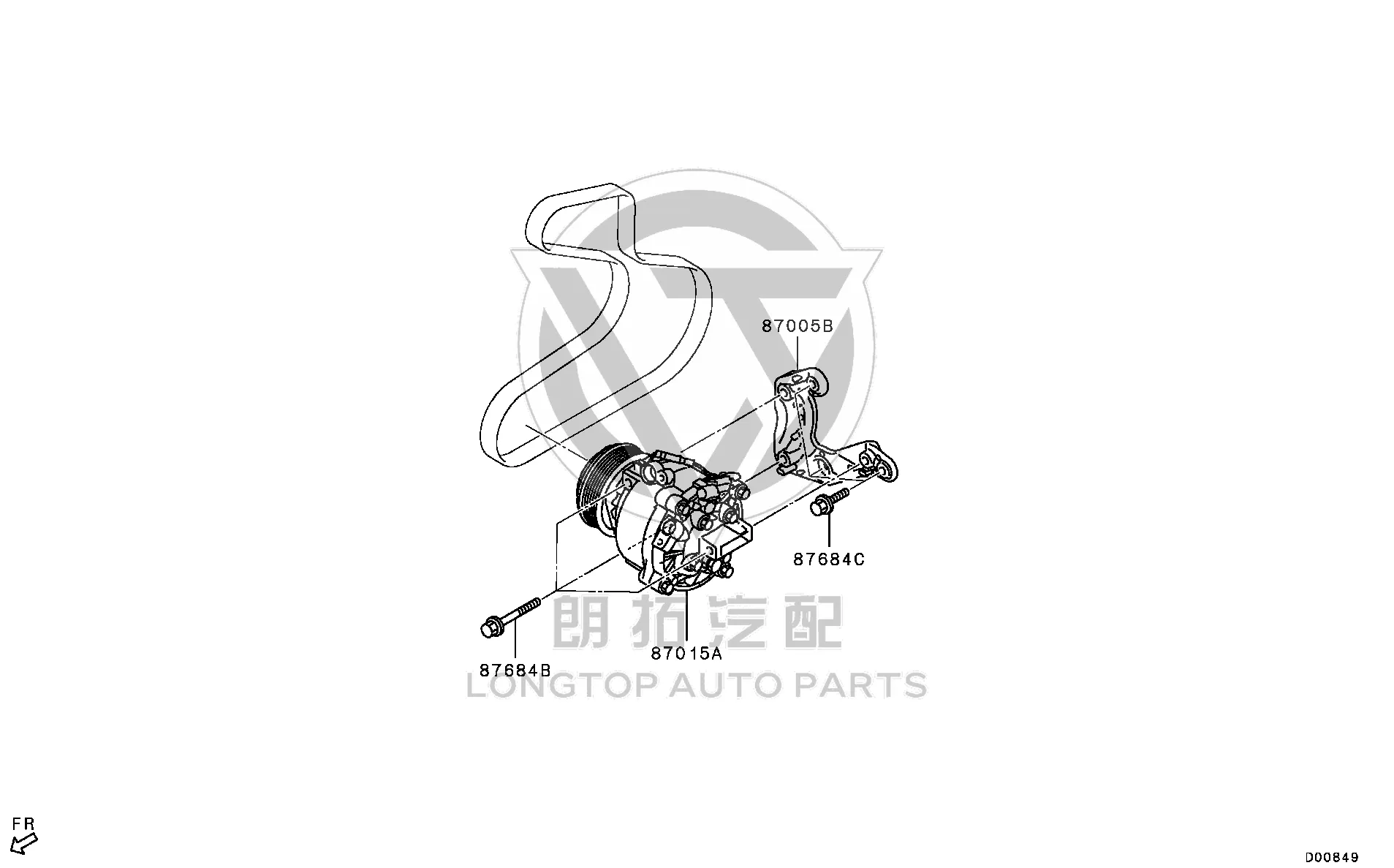 Air Conditioning Pump Assembly 7813A-953 7813A953 for Mitsubishi GK1W