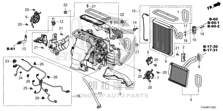 Air Mix Servo Motor 79160-TEXY61 79160TEXY61 for Honda