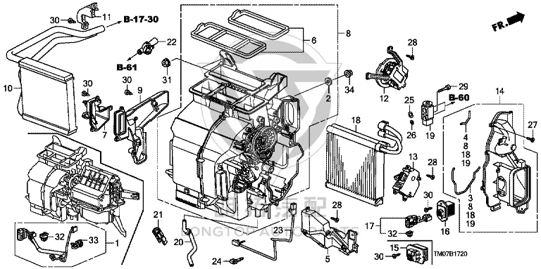 Expansion valve 80213-TF0-G01 80213TF0G01 for Honda