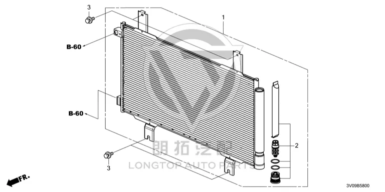 Condenser 80100-3Y0H0 801003Y0H0 for Honda