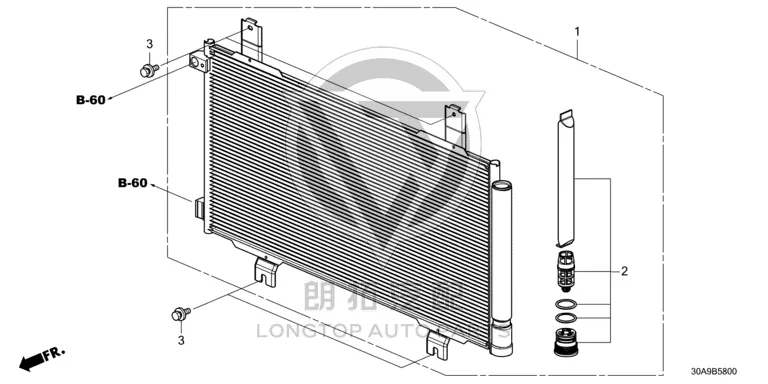 Condenser 80100-T31H0 80100T31H01 for Honda