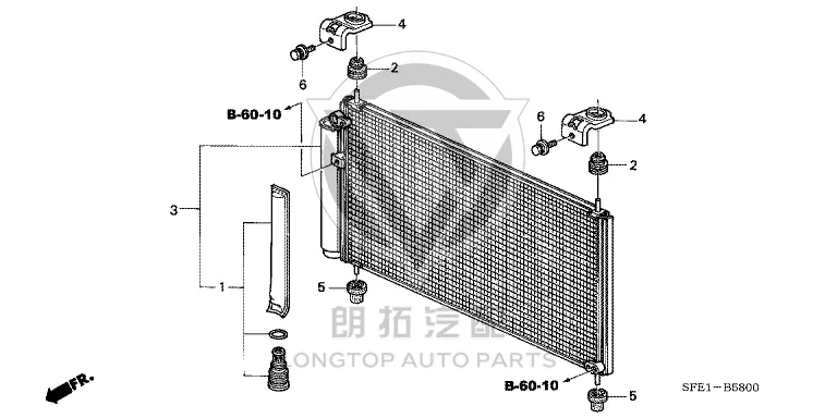 Condenser 80110-SFE003 80110SFE003 for Honda Odyssey
