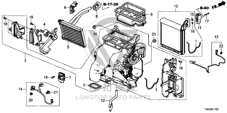 Evaporator Core 80211-T5H-H01 80211T5HH01 for Honda