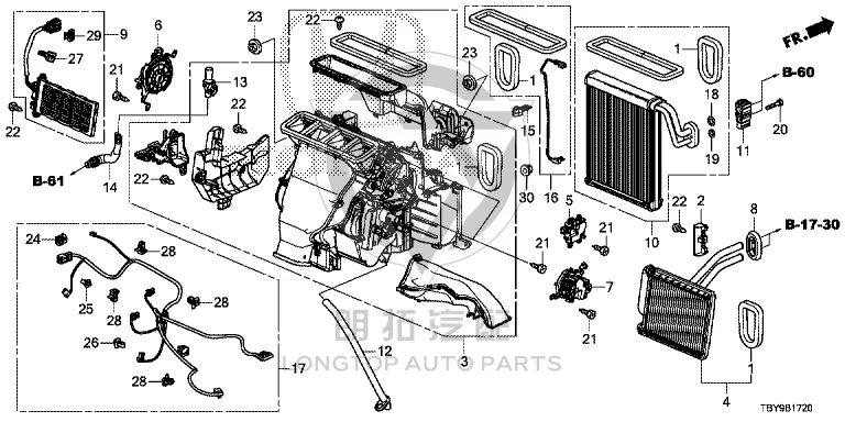 Evaporator Core 80211-TETH1 80211TETH11 for Honda