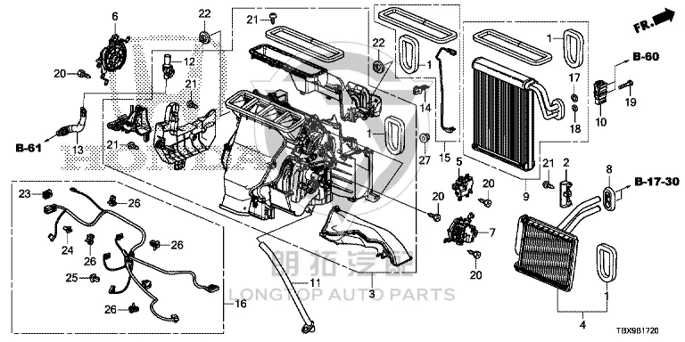Evaporator Core 80211-TVEH4 80211TVEH41 for Honda