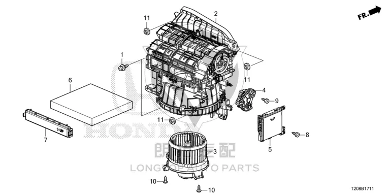 Air Conditioning Compartment 80291-T9AT0 80291T9AT01 for Honda