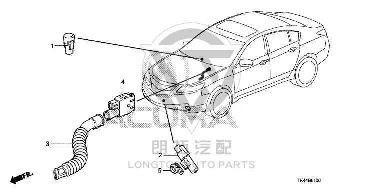 Exterior temperature sensor 80525-S3094 80525S30941 for Honda