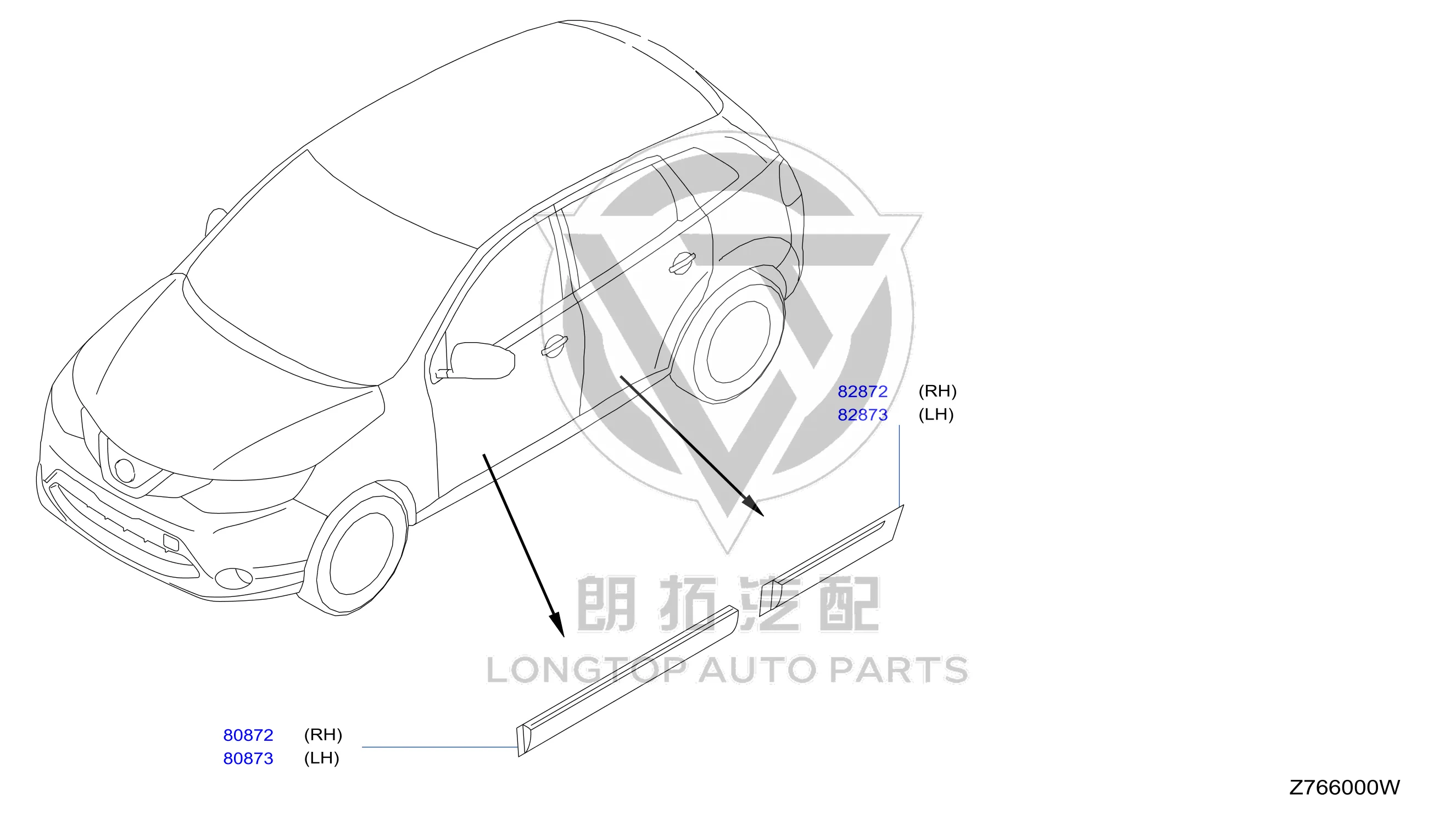 Rear Door Trim Panel 82870-DF30A 82870DF30A for Nissan