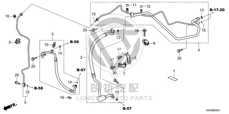 O-ring 80873-ST7-000 80873ST7000 for Honda