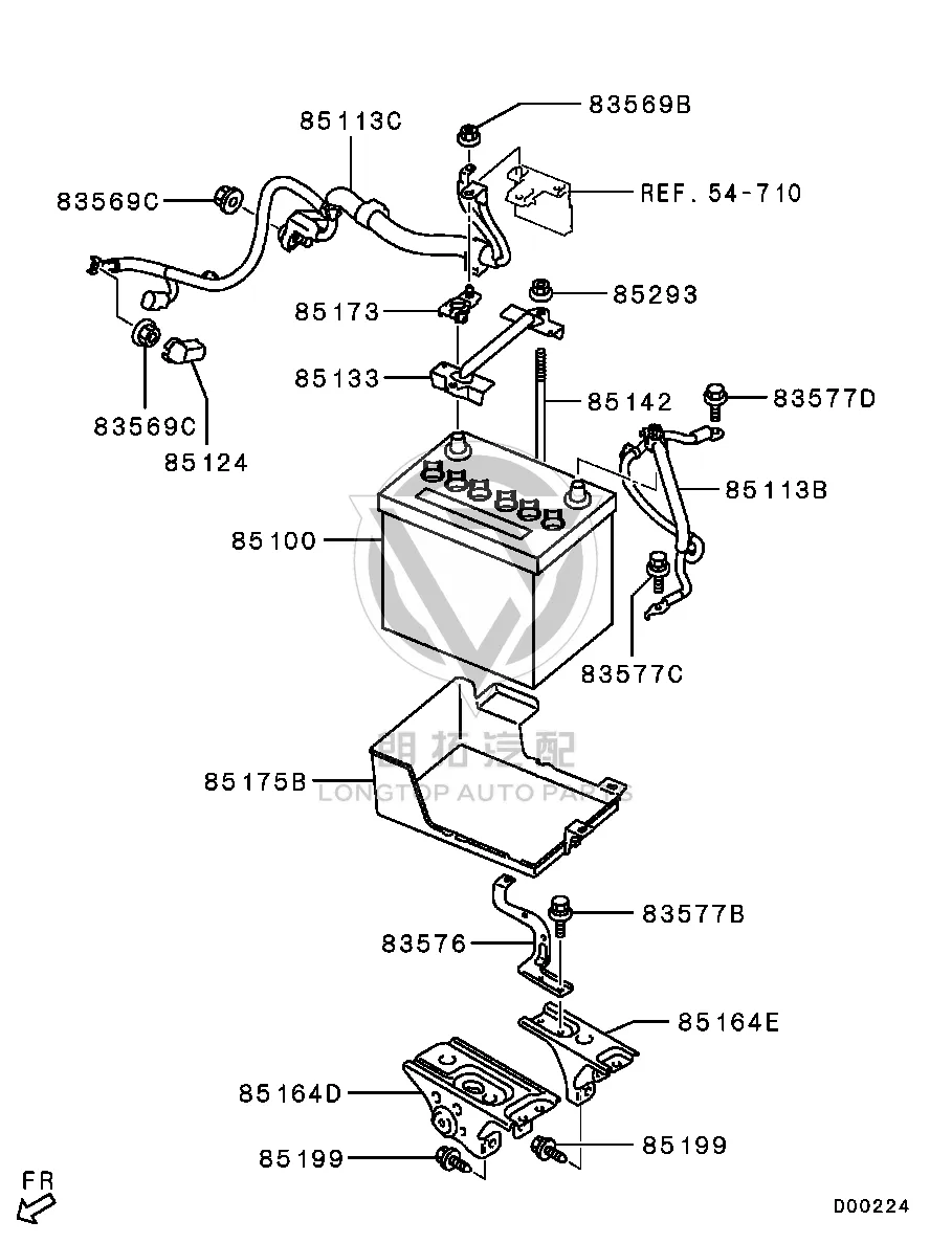 Storage battery 8201A-233 8201A233 for Mitsubishi GA2W