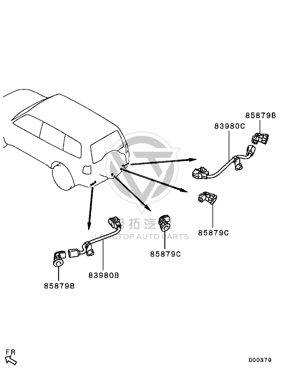 Rear Bumper Electric Eye Harness 8501A-817 8501A817 for Mitsubishi V97W