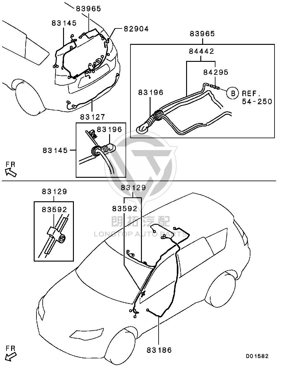 Rear Bumper Radar Harness 8518A-035 8518A035 for Mitsubishi CW4W